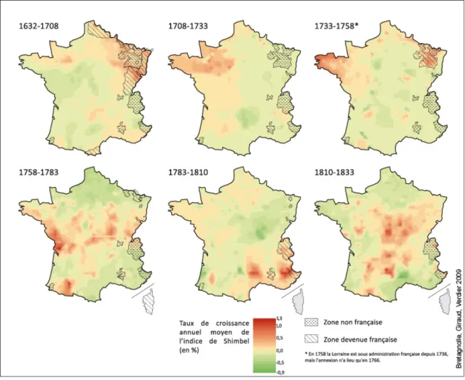 Figure 4 : Evolution relative de l’accessibilité globale par le réseau 