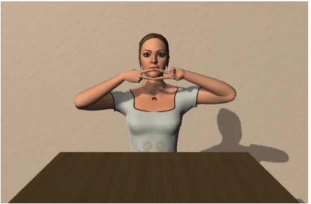 Figure 7: The virtual avatar guides the patients in a virtual environment.