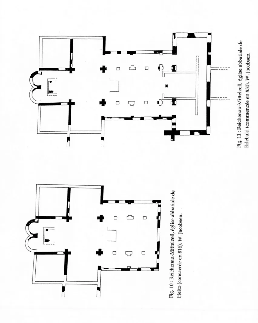 Fig. 11: Reichenau-Mittelzell, égliseabbatialede Erlebald(commencée en830). W. Jacobsen.