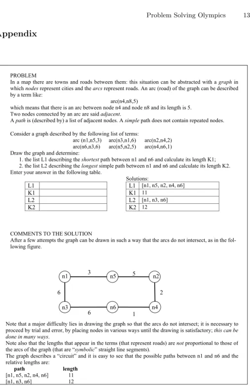 Fig. 4. Example of a standard problem (team contest, primary school, grades 4-5, second training contest)