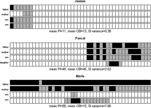 Fig. 3. Participation index boxplot according to the status in the household.