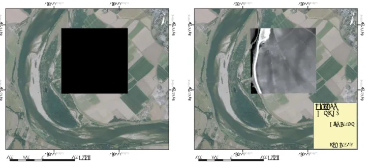 Fig. 3 : Elaboration du MNT LIDAR dans la convexité du méandre de Saint-Benoît-sur- Saint-Benoît-sur-Loire, Loiret