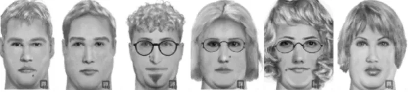 Fig. 1: Composite images from FACES 4.0 [Sw14].