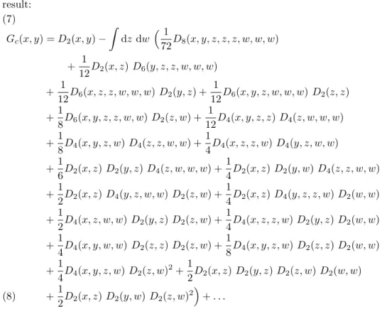 Figure 2. The first few terms of G c (x, y)
