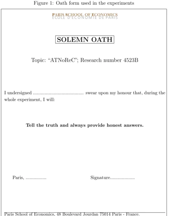 Figure 1: Oath form used in the experiments