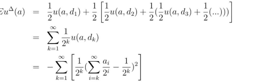 Figure 3 illustrates those diﬀerent solutions. In particular, PV favors most the type around 1 2 than ∆, while both rules give more utility to that types than the ﬁrst-best