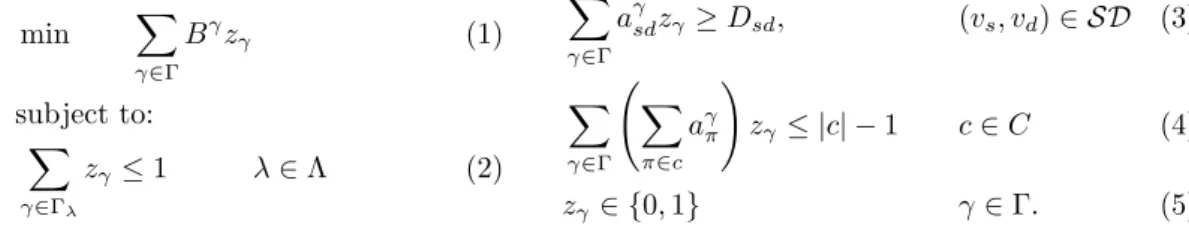 Table 1: Main characteristics of the networks (W = number of wavelengths) Networks |V | |L| Average degree W USA [7] 24 88 3.7 75 GER [7] 50 176 3.5 130 NTT [7] 55 144 2.6 42 CONUS [8] 60 158 2.6 50