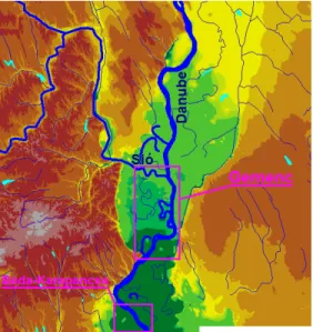 Figure 2-5: Location of the Gemenc and Béda-Karapancsa floodplain systems 