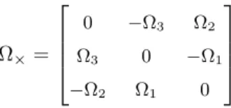 Fig. 1. Representation of a point of the planar surface in the inertial frame {I}, body-fixed frame {B} and target frame {T }.
