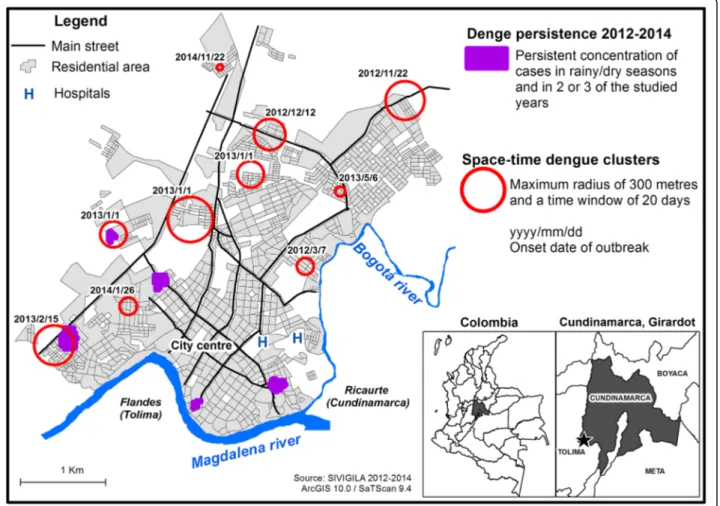 Fig. 7 Synthesis of the incidence of dengue in Girardot