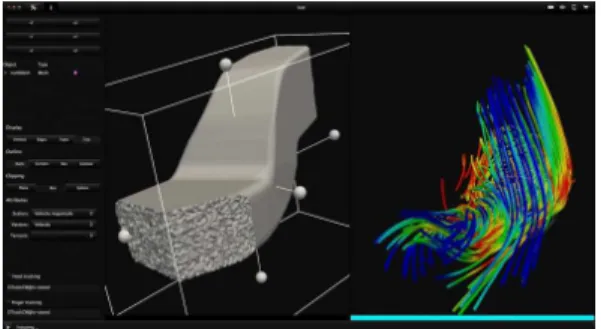 Figure 4: Virtual reality facility at INRIA Sophia An- An-tipolis M ´editerran ´ee center.