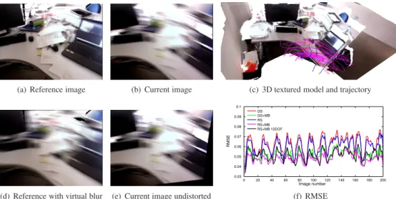 Figure 5. Images extracted from a real sequence. (a) is the virtual reference frame used for registration generated from the dense 3D model shown in (c)