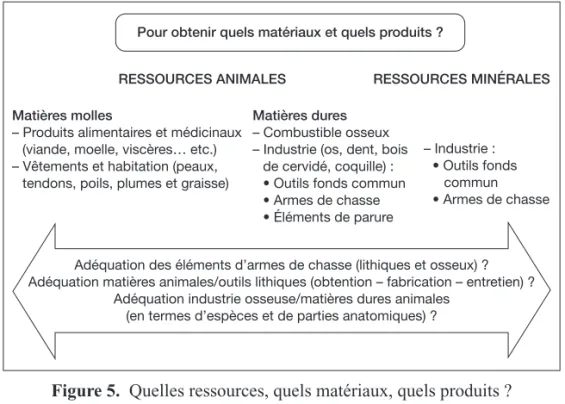 Figure 5. Quelles ressources, quels matériaux, quels produits ?