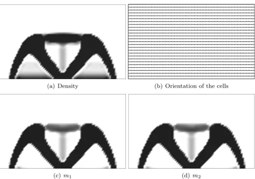 Figure 10: Optimized design of the bridge, case B : α = 0.