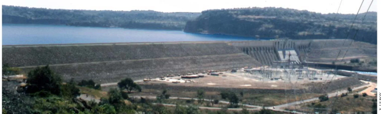 Figure 10. Barrage de Manantali Quant à la gestion de la ressource, l’absence 