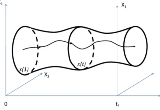 Figure 1.1. A trajectory inside a viability kernel.