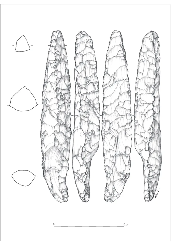 Fig. 5 - grand pic en silex de Chelles (Seine-et-marne).