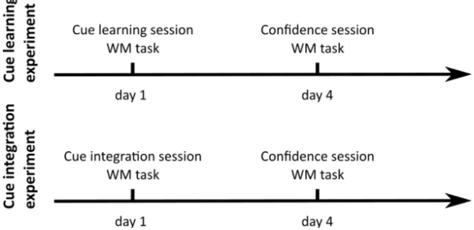 Figure 6:   Cue   learning   experiment   (N=65)   and   cue   integration   experiment   (N=69)