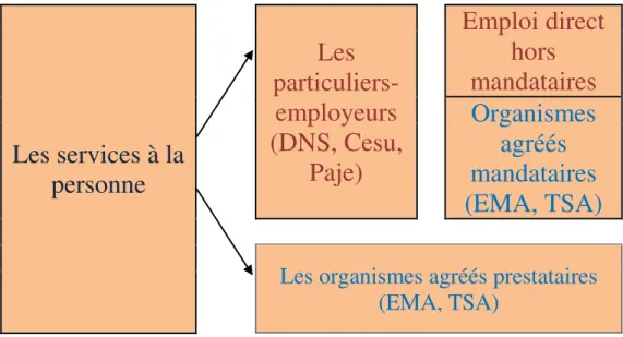 Figure 1-4: Structure du secteur des services à la  personne