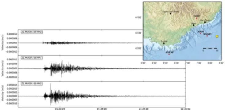 Fig. 7.  Mw=8.1 Mexico teleseismic event (8 September 2017) recorded by  the MUG-OBS broadband seismic sensor.