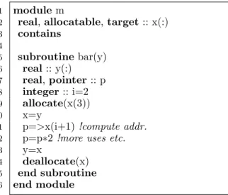 Figure 10. Local deallocation of dynamic memory.