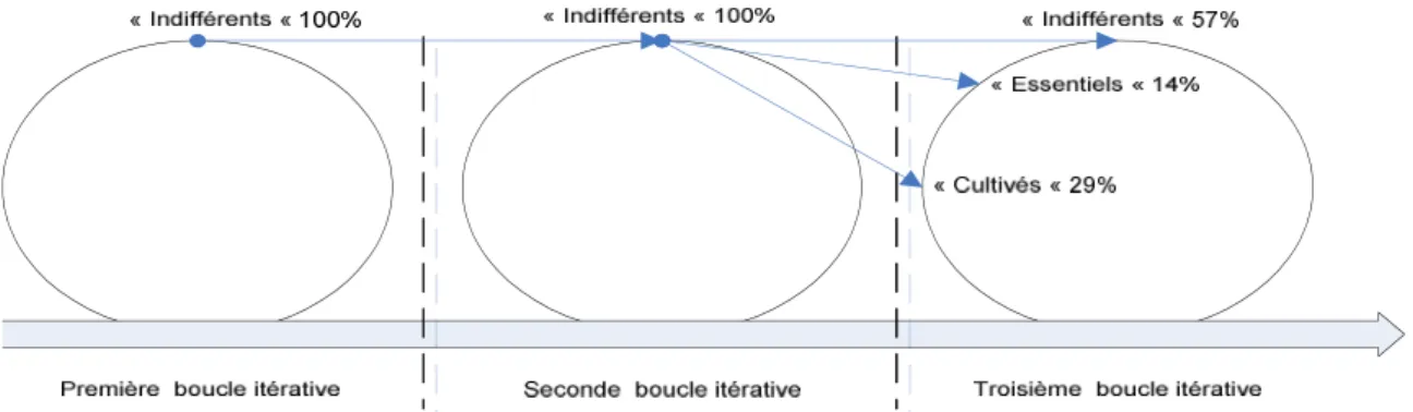 Figure 13: Trajectoires appropriatives des « indifférents »