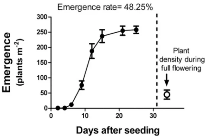 Figure 2 showed the dynamics of emergence of C. transsylvanica seeds during the autumn 2011