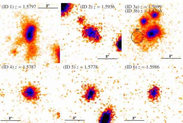 Fig. 10. Image cutouts of the secure cluster member galaxies based on the combined J + Ks band detection image without any smoothing applied.
