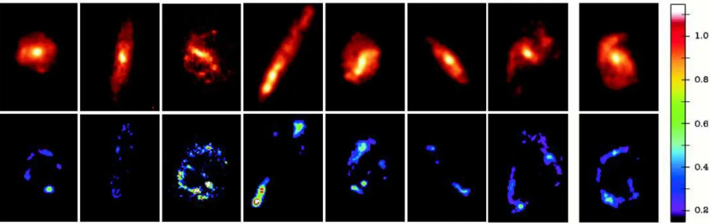 Fig. 1.— Representative examples of ACS z-band images and associated relative residuals maps, using the Salmi et al