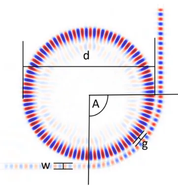FIG. S1. Simulation of the H z field of a d = 3 µm diameter disk for a first order radial mode with azimuthal order m = 48.