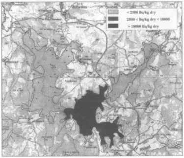 Figure  3 : Sediments map  2.2 Gamma spectrometry 