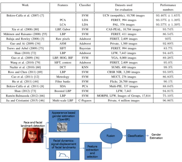 Fig. 1. Proposed framework for automatic gender estimation.