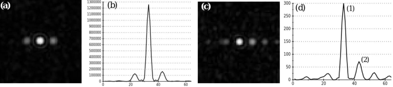 Fig. 9. Simulation of 100 specklegrams of a double star with the same parameters than Fig