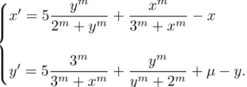Table 2: Piecewise linear model with a discrete control variable µ.