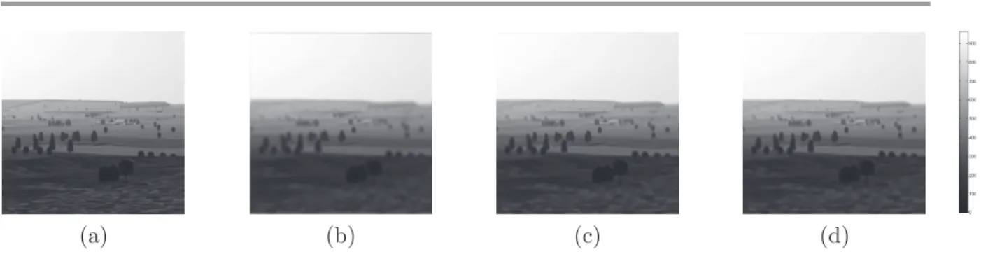 Figure 3. Blind restoration results on the test image B provided by ATE (used with permission):