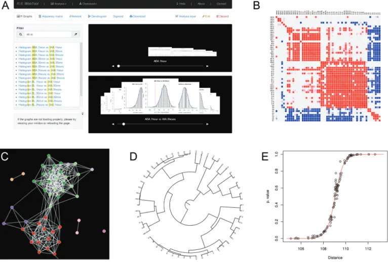 Figure 2. Overview of the various outputs and visualization tools available from R. S