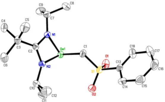 Figure 6: Molecular structure of 1h (hydrogens are omitted for clarity) 