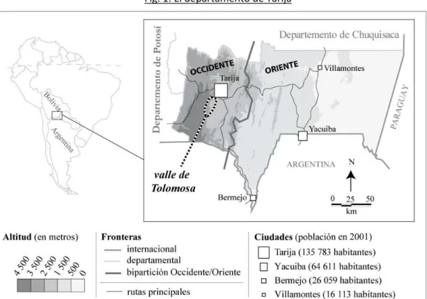 Fig.   1:   El   departamento   de   Tarija  
