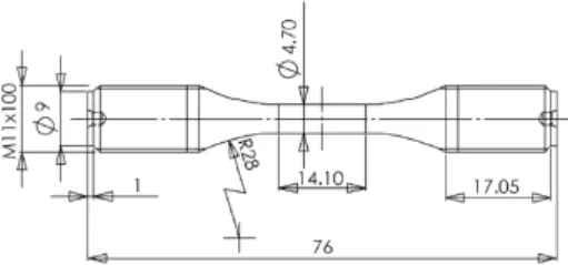 Fig. 2. Test specimen geometry.