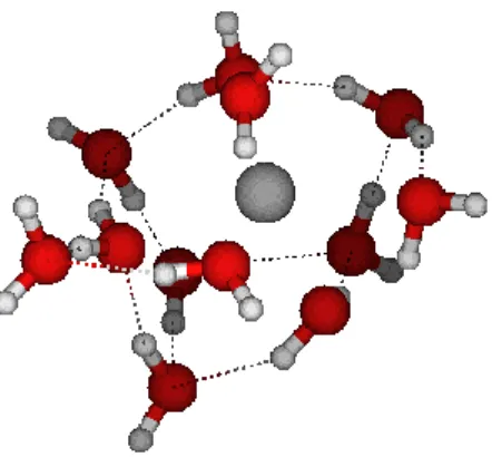 Figure S 28  : Na +  optimized structure with 12 water molecules . 