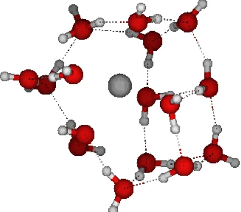 Figure S 33  : Na +  optimized structure with 17 water molecules . 