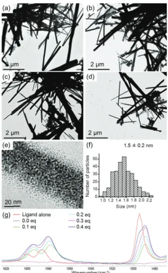 Fig. 2 TEM micrographs of the self-assemblies after addition of HSPhOH: