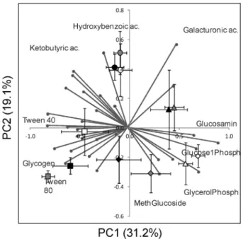 Fig. 1. Microbial basal respiration (a), substrate-induced respiration (b) and lipase activity (c) for litters (mean of Cistus albidus, Pistacia lentiscus and mixed litters) from coastal and inland area, incubated under control conditions, drought stress, 