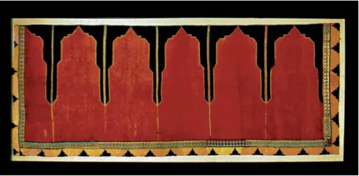Fig. 9. Tapis à niche (seccade) de Uşak ( XVII e  siècle). 