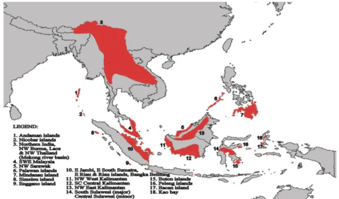 Figure 2. The 25 world hotspots (Myers 2000). 