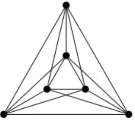 Fig. 2.1. Drawing of K 6 with three crossings.