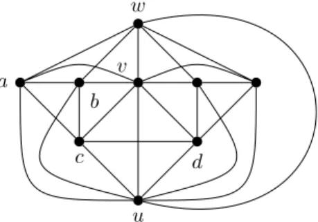 Fig. 3.1. A 6-critical graph of crossing number 5.