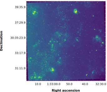Figure 7. Deep, co-added SITELLE observation (4hr) of M33 Field 7 using the SN3 filter