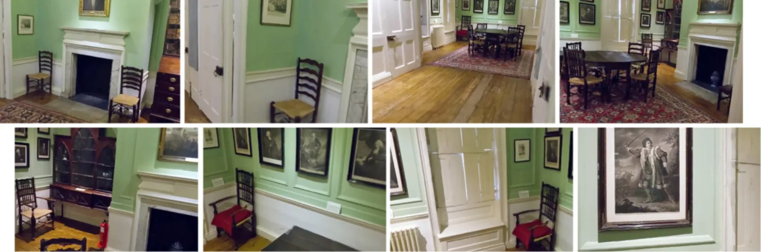Figure 1: Images from our method rendered in 1080p at 55 Hz on an Nvidia Titan X GPU. Input is an RGB-D video and 298 high-quality photos of ’Dr Johnson’s house’, London