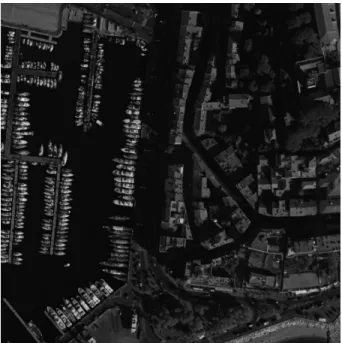 Fig. 2. Reference image, Cannes harbour (1024 × 1024 pixels). The dynamic range of this image is 12 bits.